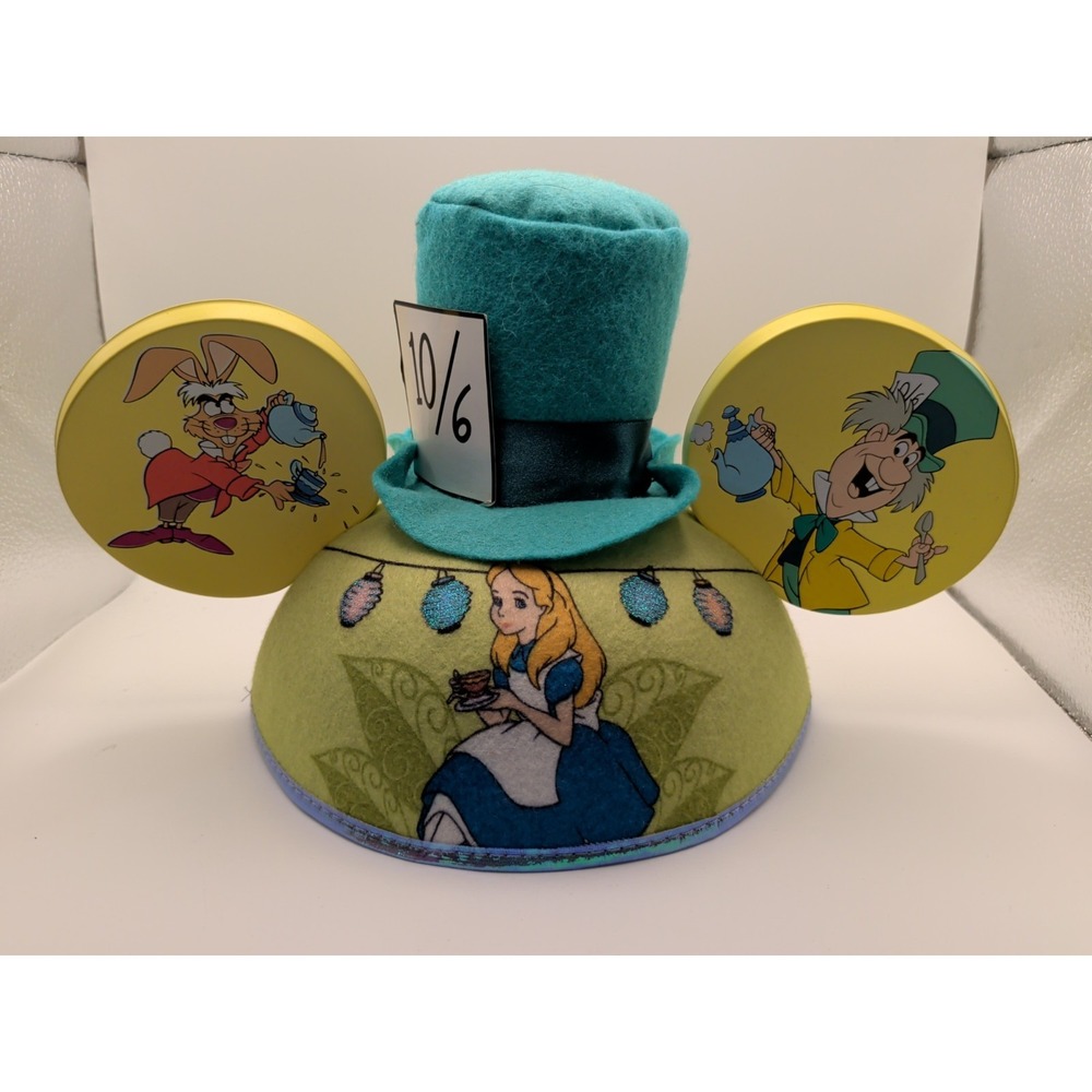 Alice In Wonderland | Mickey Mouse Ears Hat | Mad Hatter | Walt Disney World (D)